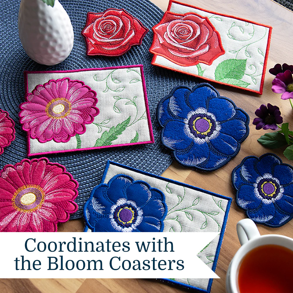 Bloom Mug Rug - Pansy (In-the-Hoop) - Image 2