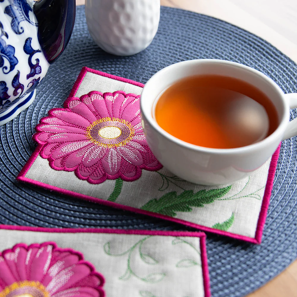Bloom Mug Rugs (In-the-Hoop) Design Pack - Image 3