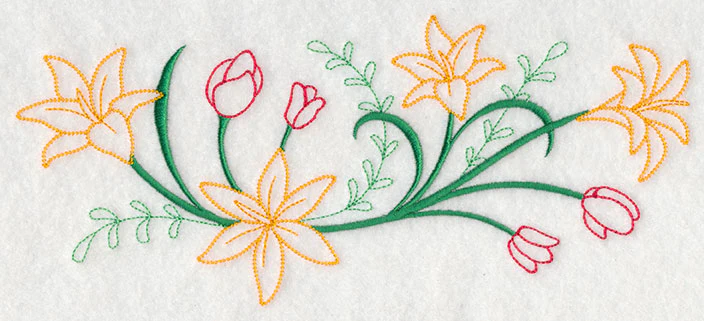 Blooming April Border (Vintage) - Image 2