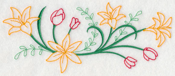 Blooming April Border (Vintage) - Image 3
