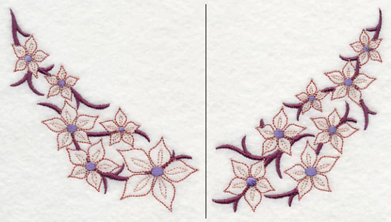 Blooming Blossoms Neckline (V-Neck) (Split) - Image 2