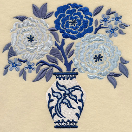 Blooming Blue Willow Bouquet - Image 2