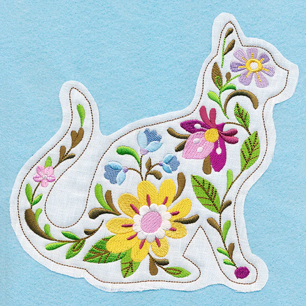 Blooming Cat (Crafty Cut Applique) - Image 6
