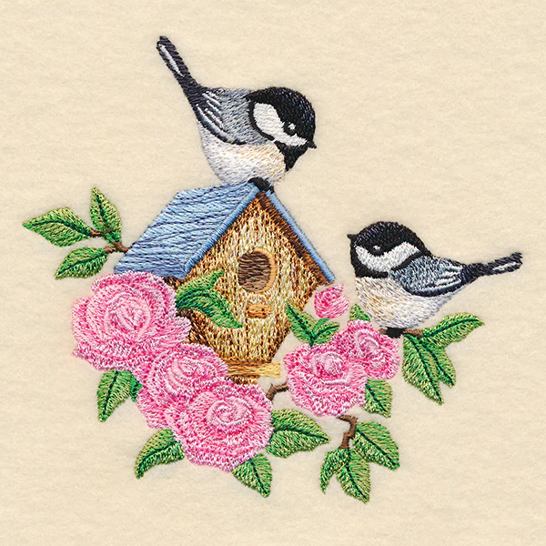 Blooming Chickadee Birdhouse - Image 3