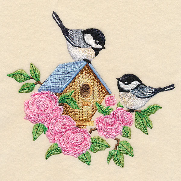 Blooming Chickadee Birdhouse - Image 4