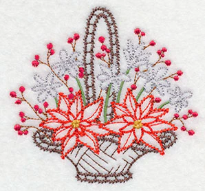 Blooming December Basket (Vintage) - Image 4