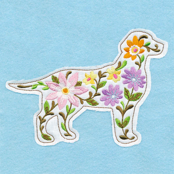 Blooming Dog (Crafty Cut Applique) - Image 3