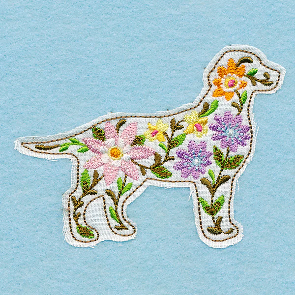 Blooming Dog (Crafty Cut Applique) - Image 4