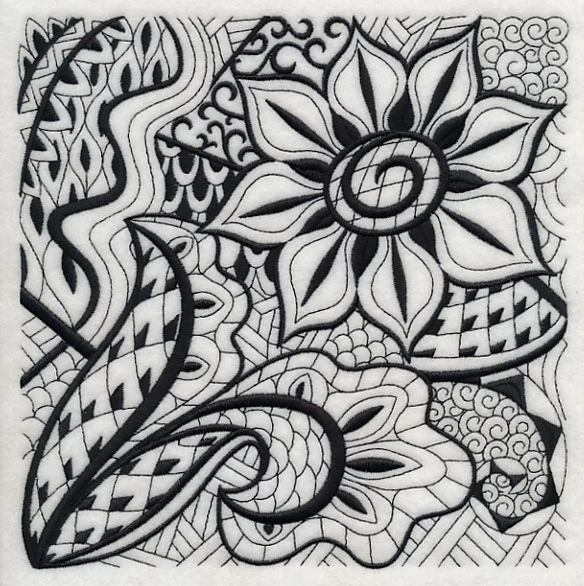 Blooming Elegance (Blackwork) - Image 6
