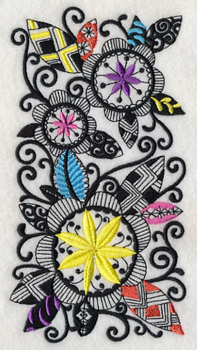 Blooming Flowers (Blackwork) - Image 4