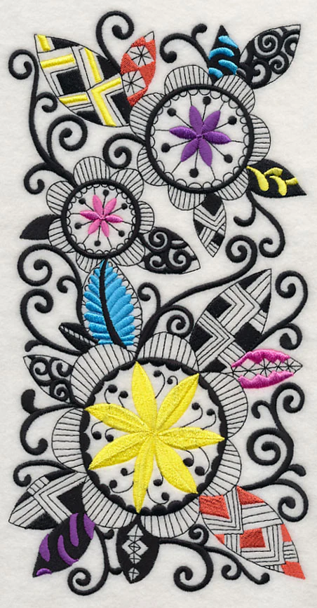 Blooming Flowers (Blackwork) - Image 5