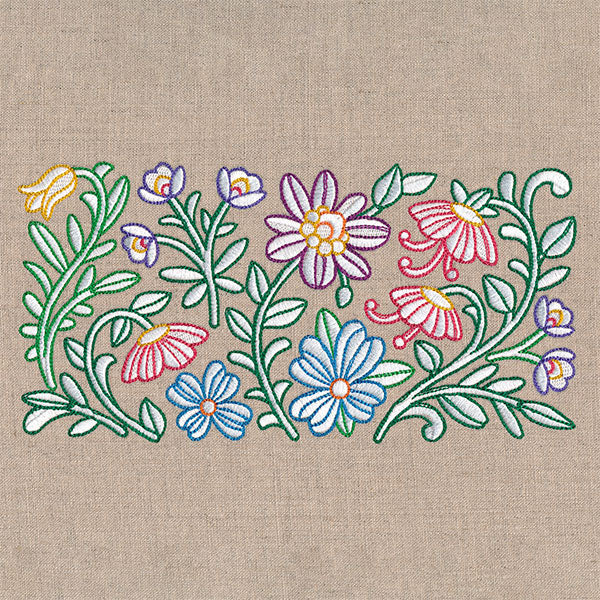Blooming in Spring Flowers Border - Image 3