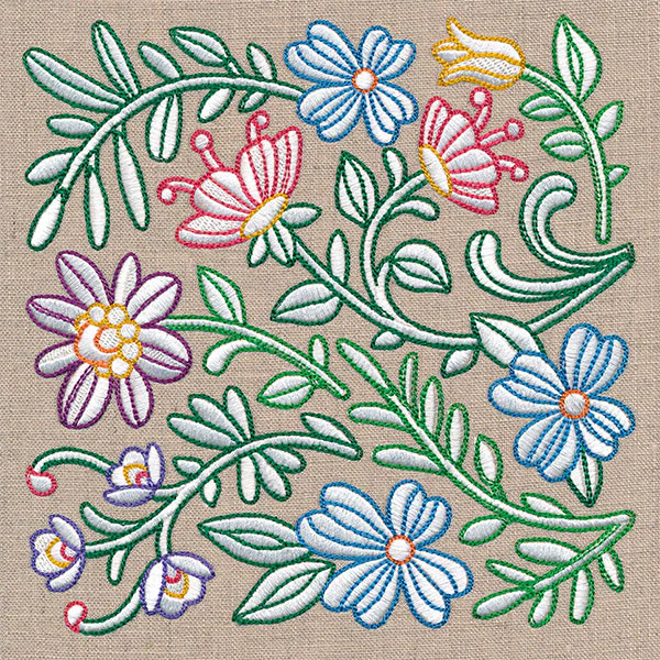 Blooming in Spring Flowers Square - Image 2