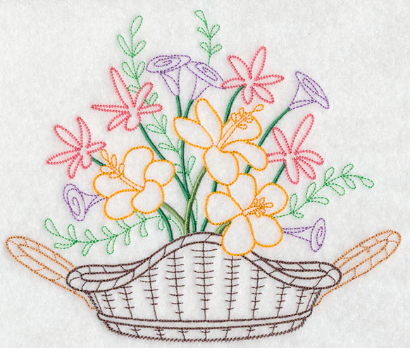 Blooming July Basket (Vintage) - Image 5