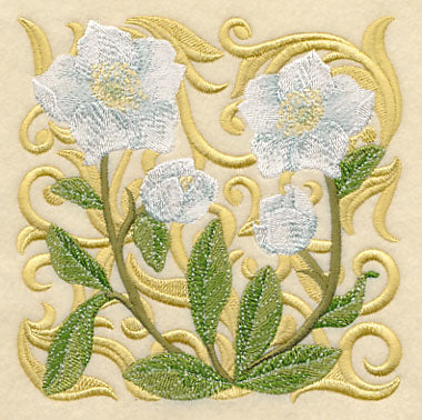 Blooming Lenten Rose Square - Image 4