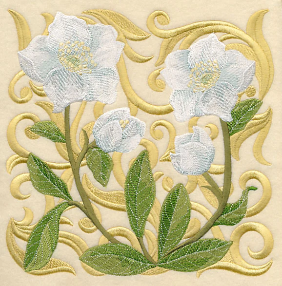 Blooming Lenten Rose Square - Image 5