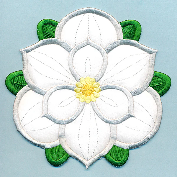 Blooming Magnolia Trivet (In-the-Hoop) - Image 4