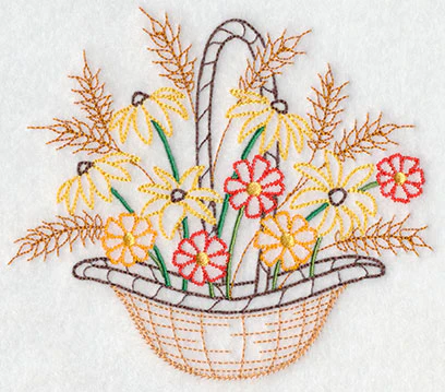 Blooming November Basket (Vintage) - Image 3