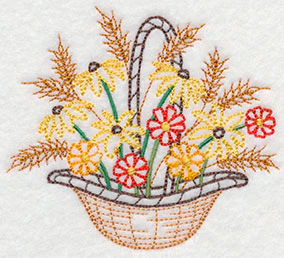 Blooming November Basket (Vintage) - Image 4