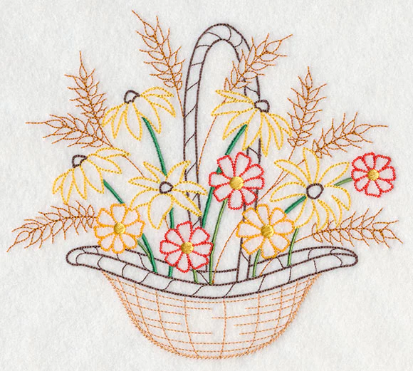 Blooming November Basket (Vintage) - Image 5