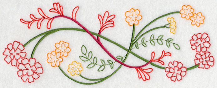 Blooming October Border (Vintage) - Image 2
