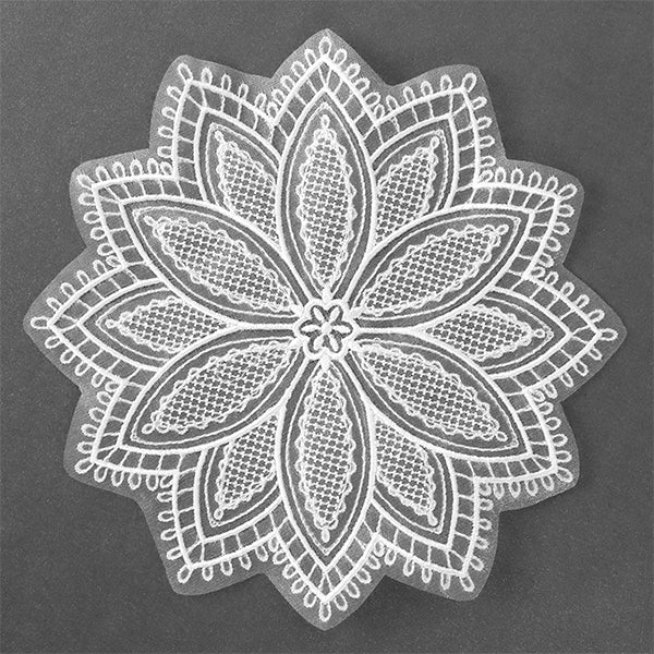 Blooming Poinsettia Doily (Organza) - Image 5