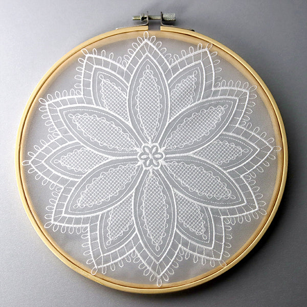Blooming Poinsettia Doily (Organza) - Image 6