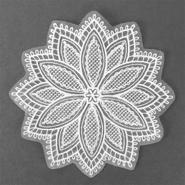 Blooming Poinsettia Doily (Organza) - Image 7