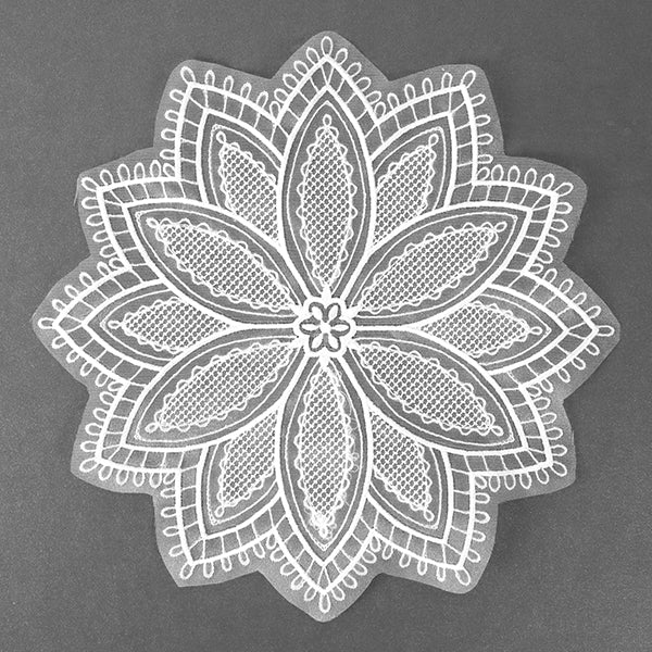 Blooming Poinsettia Doily (Organza) - Image 9