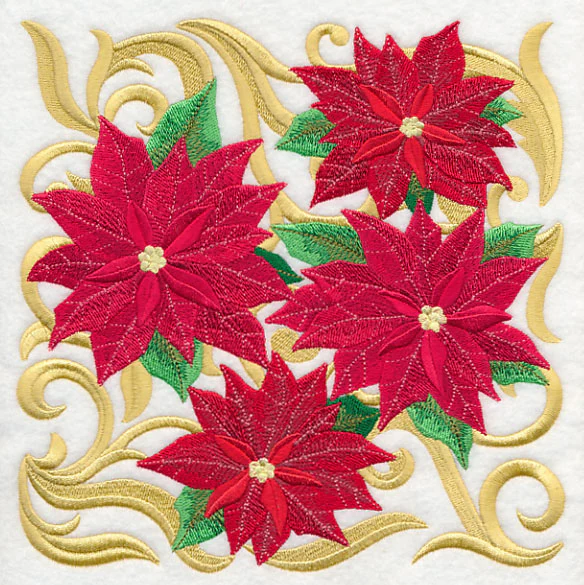 Blooming Poinsettia Square - Image 5