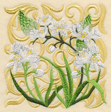 Blooming Star of Bethlehem Square - Image 4
