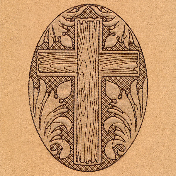 Blooms in the Desert Cross (Trapunto) - Image 3