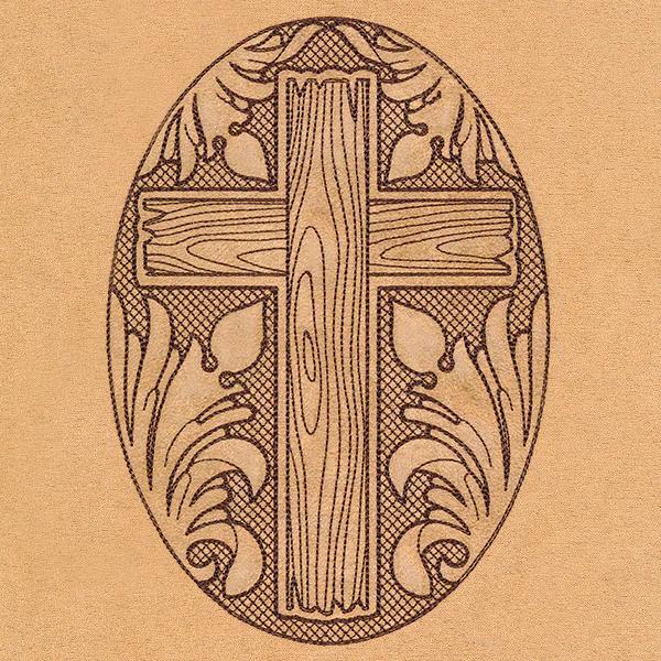 Blooms in the Desert Cross (Trapunto) - Image 5
