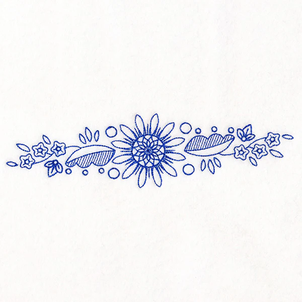 Blossoming Daisy Border (Bluework) - Image 3