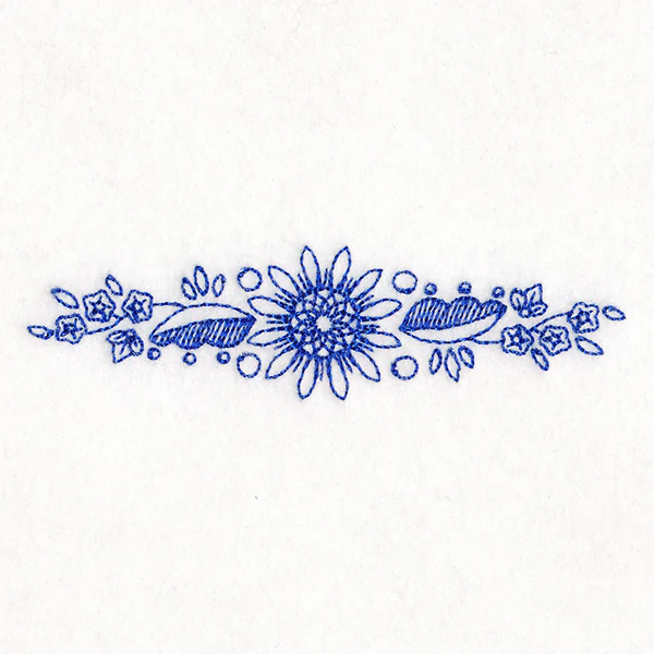 Blossoming Daisy Border (Bluework) - Image 5