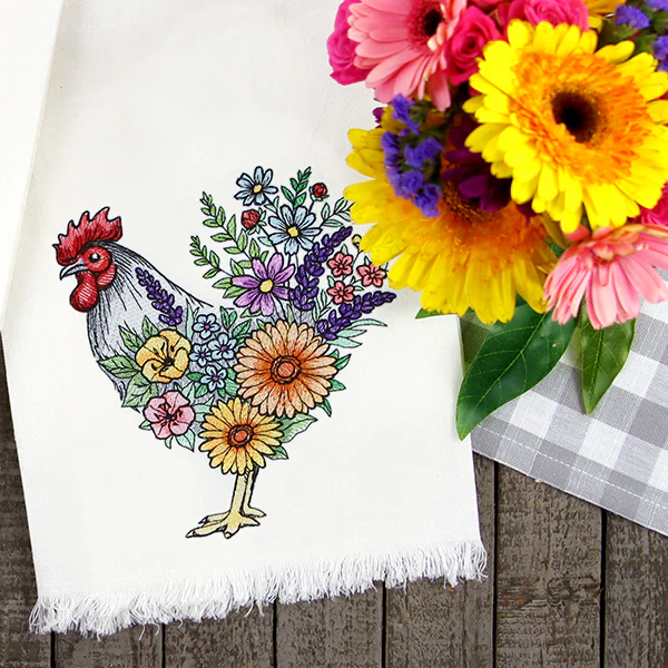 Blossoming Rooster in Flowers - Image 10