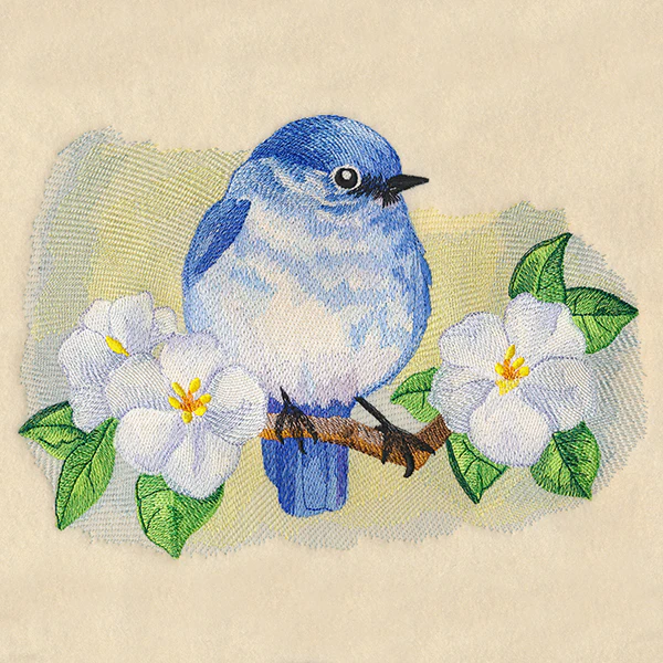 Blossoms & Bluebird in Watercolor - Image 7