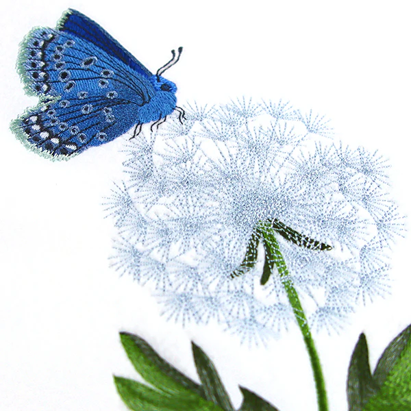 Blue Butterfly with Dandelion - Image 4