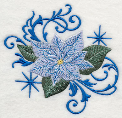 Blue Christmas Poinsettia and Echo - Image 2