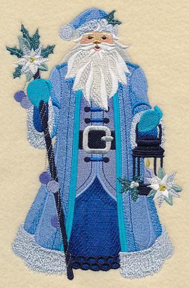 Blue Christmas Santa Claus - Image 3