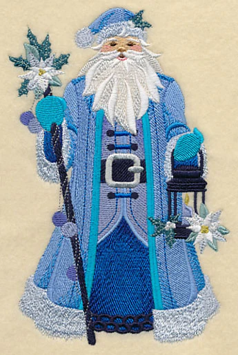 Blue Christmas Santa Claus - Image 4