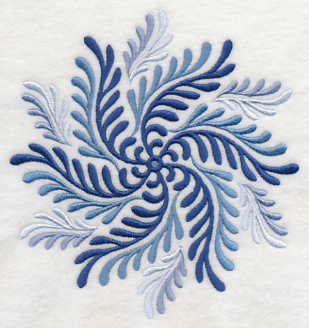 Blue Fern Medallion 2 - Image 3
