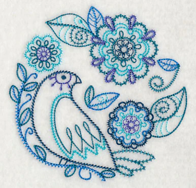 Blue Harmony Bird 1 (Vintage) - Image 4