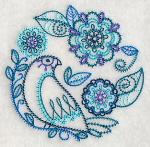Blue Harmony Bird 1 (Vintage) - Image 5