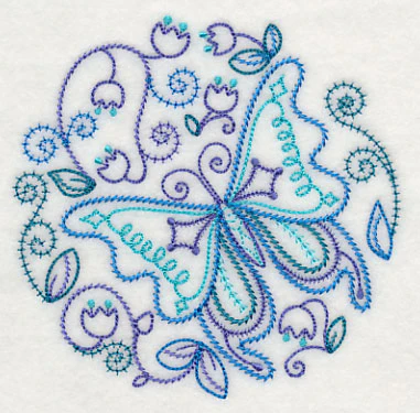 Blue Harmony Butterfly 1 (Vintage) - Image 4