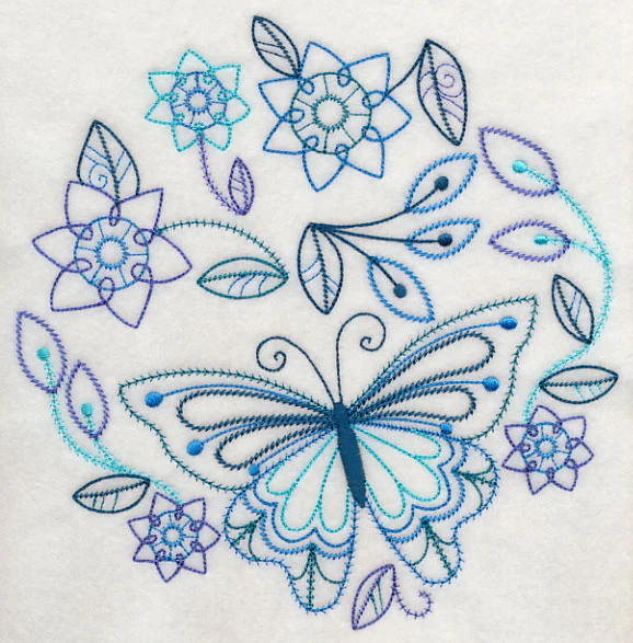 Blue Harmony Butterfly 2 (Vintage) - Image 6
