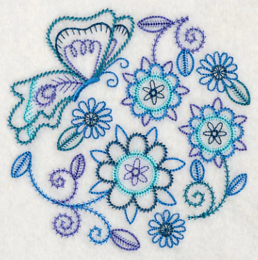 Blue Harmony Butterfly 3 (Vintage) - Image 4
