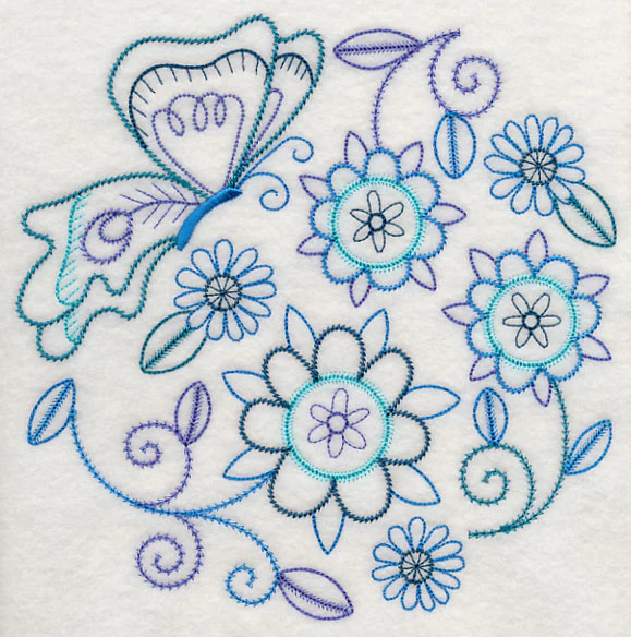 Blue Harmony Butterfly 3 (Vintage) - Image 6