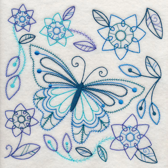 Blue Harmony Butterfly 5 (Vintage) - Image 6