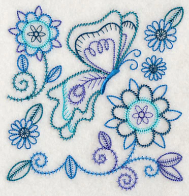 Blue Harmony Butterfly 6 (Vintage) - Image 4
